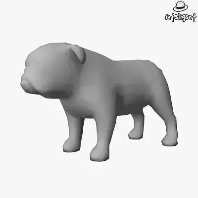 Low Poly English Bulldog