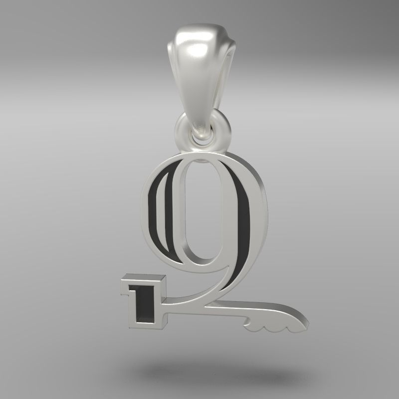 Decorative Letter Z 3D print model_21