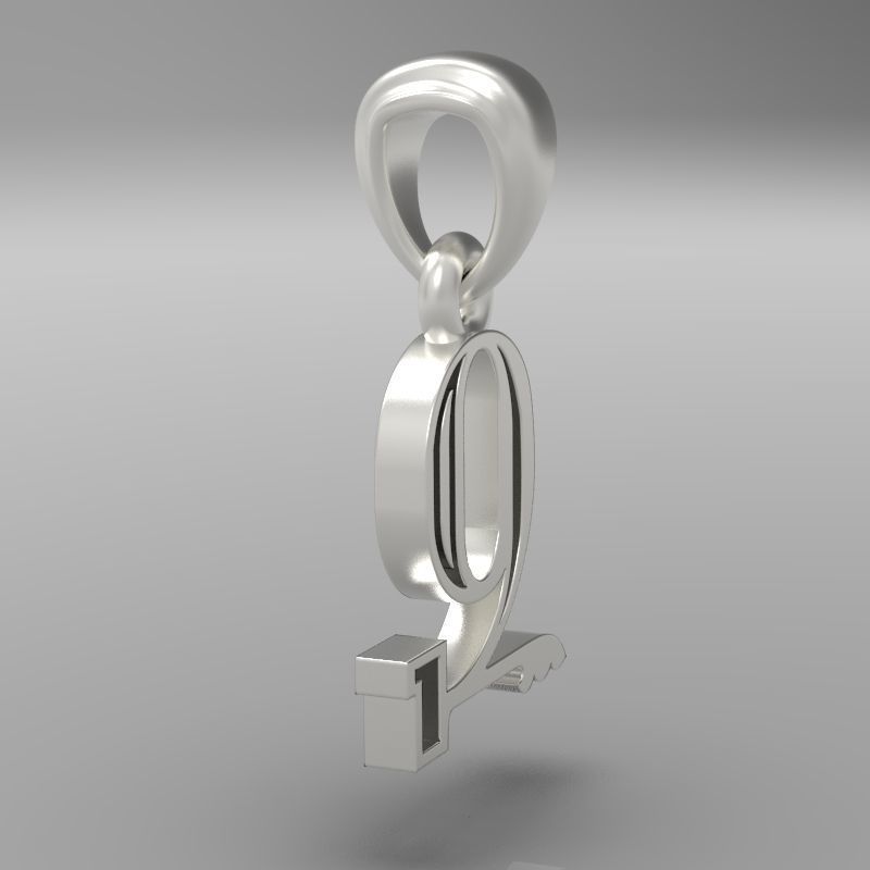 Decorative Letter Z 3D print model_26