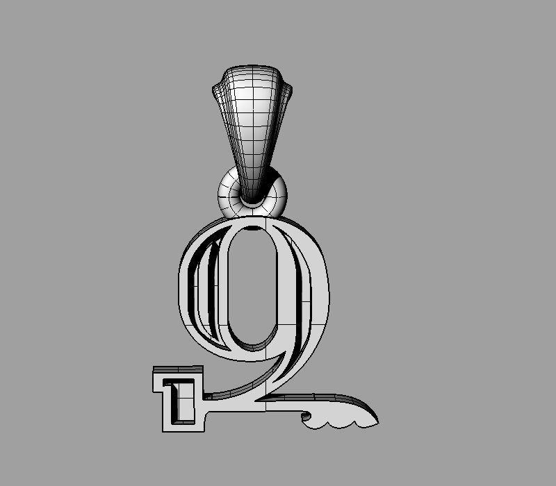 Decorative Letter Z 3D print model_2