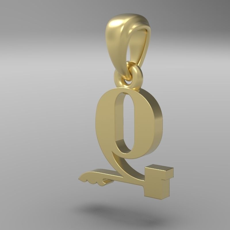Decorative Letter Z 3D print model_11