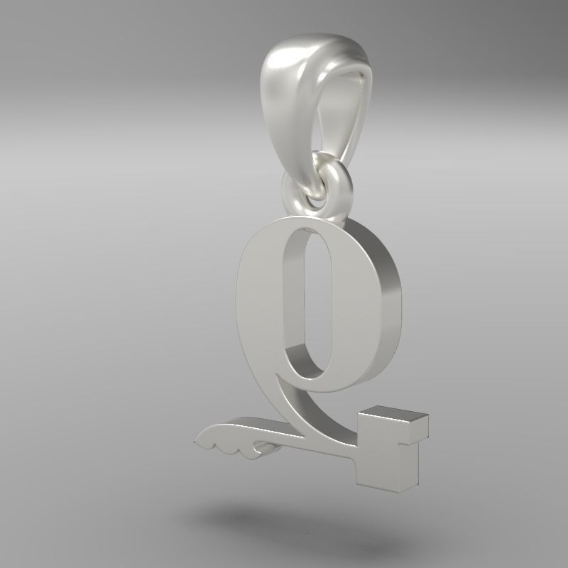 Decorative Letter Z 3D print model_22