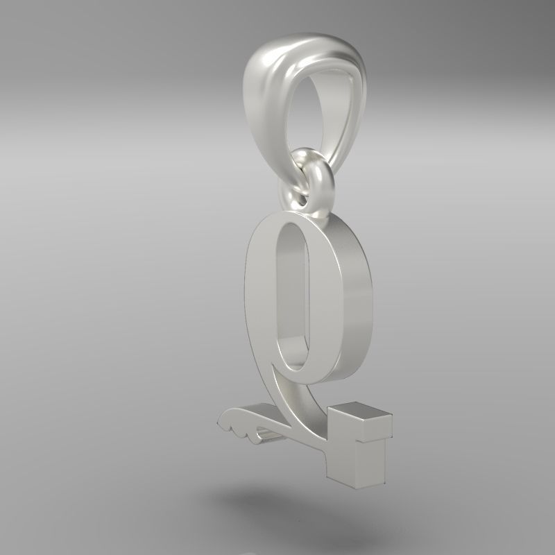 Decorative Letter Z 3D print model_23