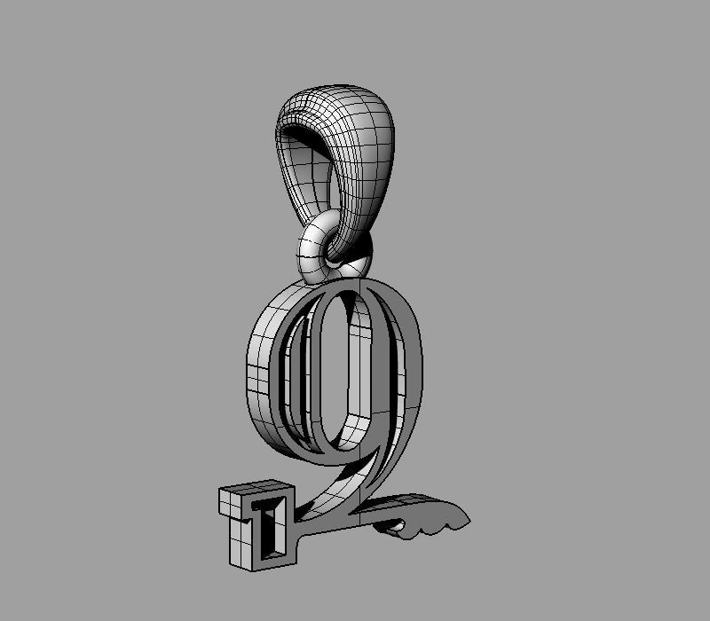 Decorative Letter Z 3D print model_1