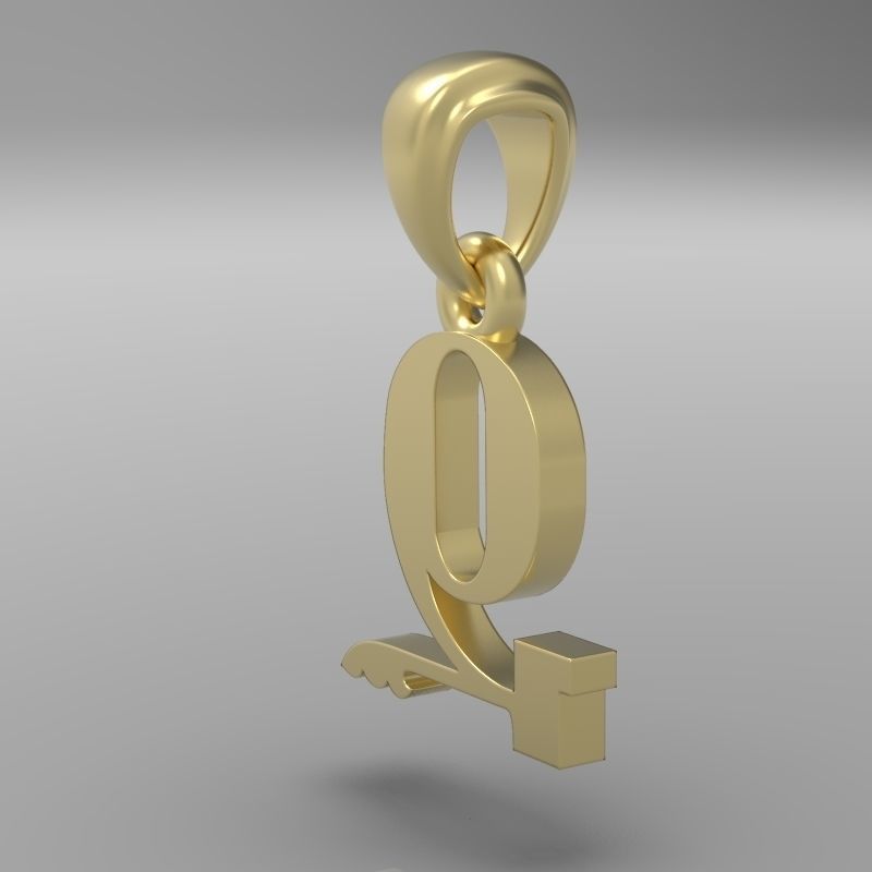 Decorative Letter Z 3D print model_12