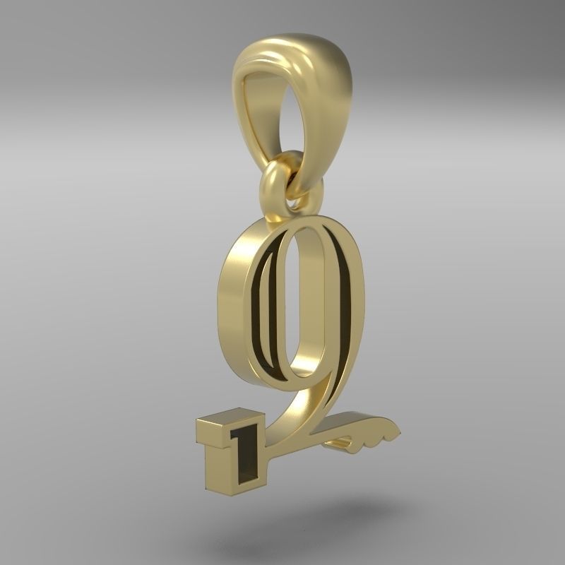 Decorative Letter Z 3D print model_16