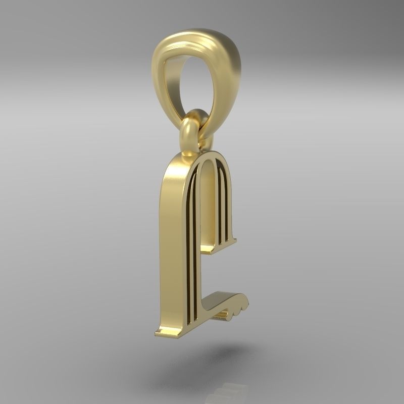 Decorative Letter Y 3D print model_15