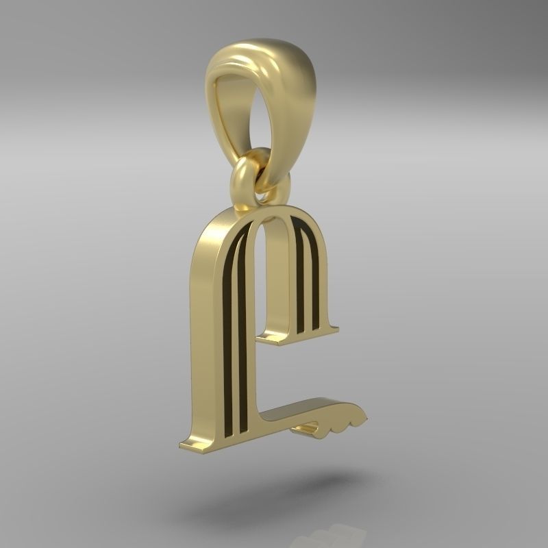Decorative Letter Y 3D print model_16