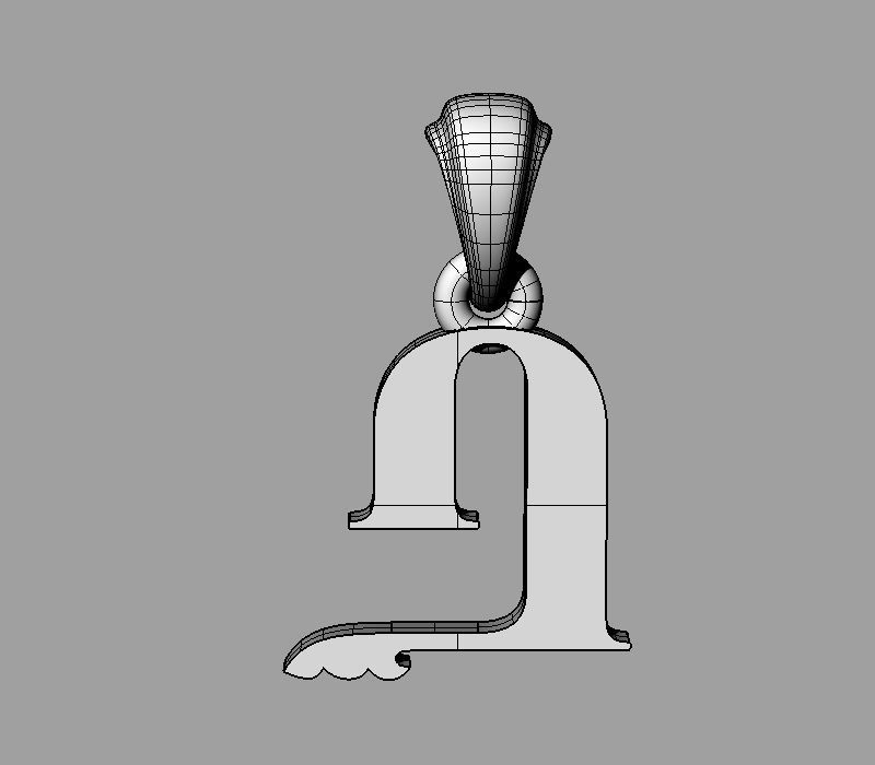 Decorative Letter Y 3D print model_7