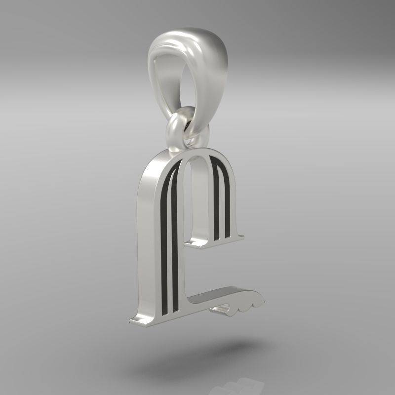 Decorative Letter Y 3D print model_27