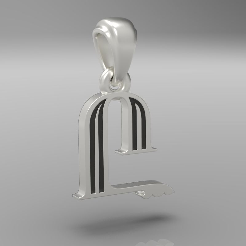 Decorative Letter Y 3D print model_28