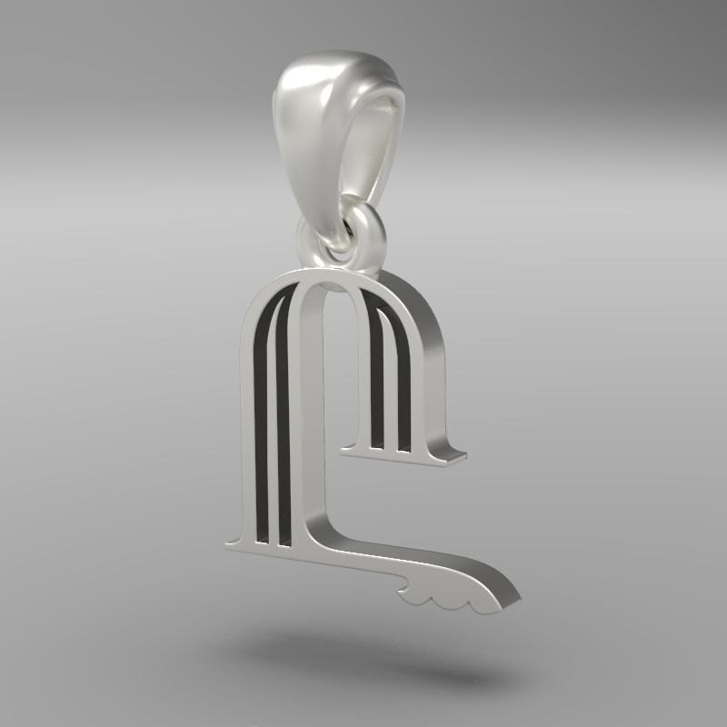 Decorative Letter Y 3D print model_20