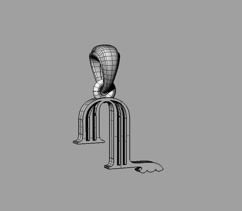 Decorative Letter X 3D print model_1