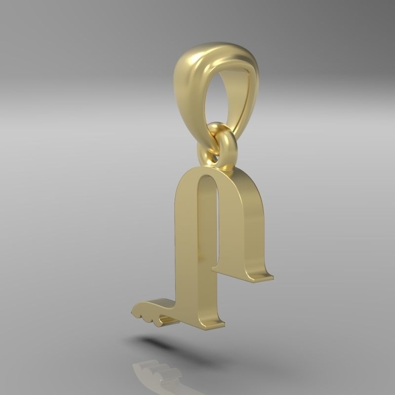 Decorative Letter X 3D print model_15