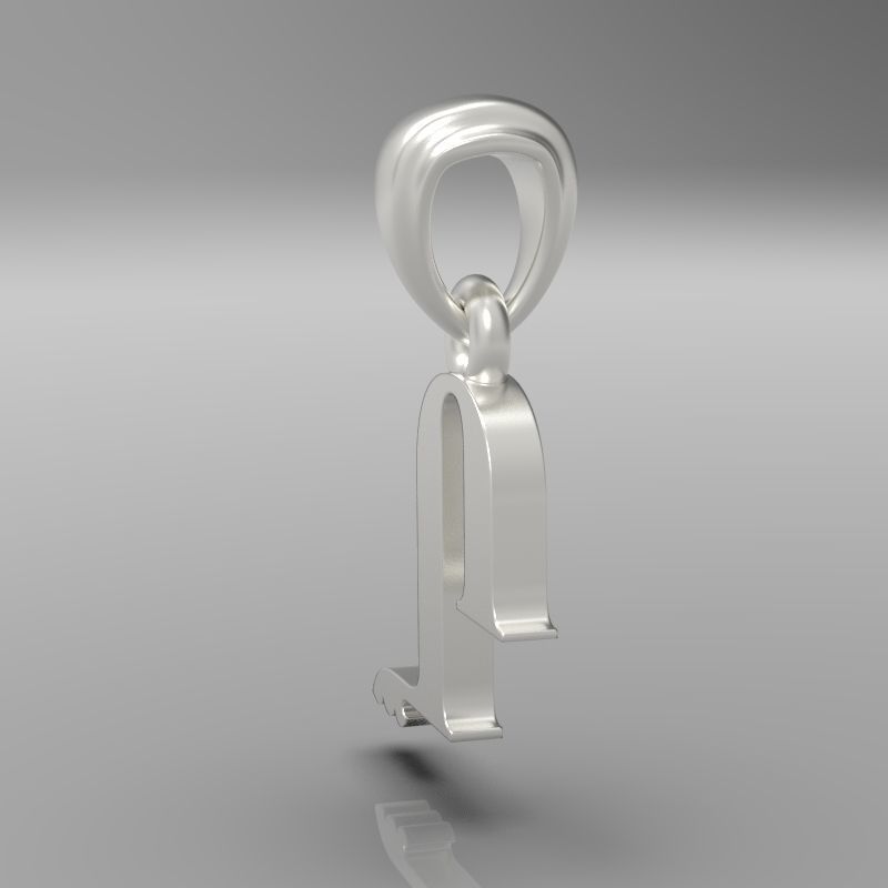 Decorative Letter X 3D print model_16