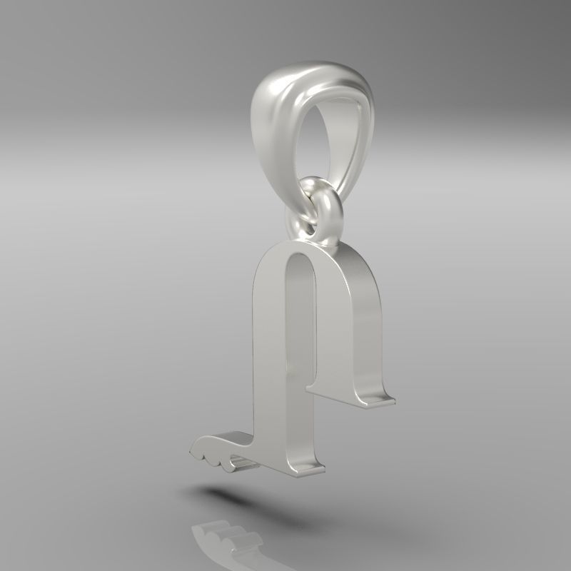 Decorative Letter X 3D print model_14