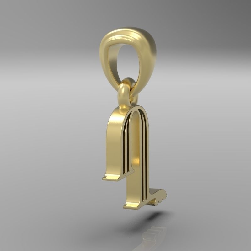 Decorative Letter X 3D print model_21