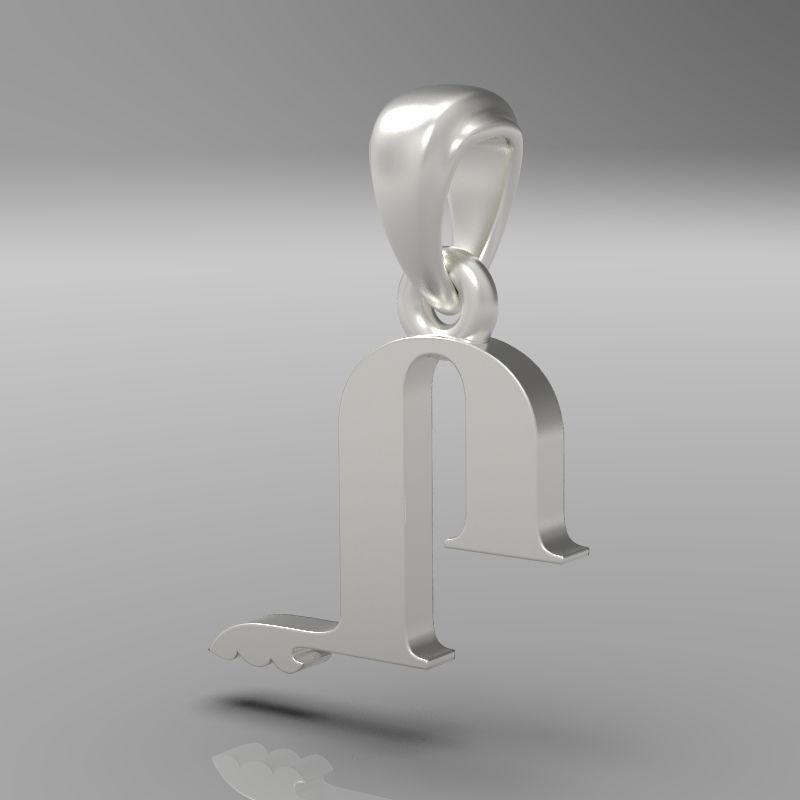 Decorative Letter X 3D print model_13
