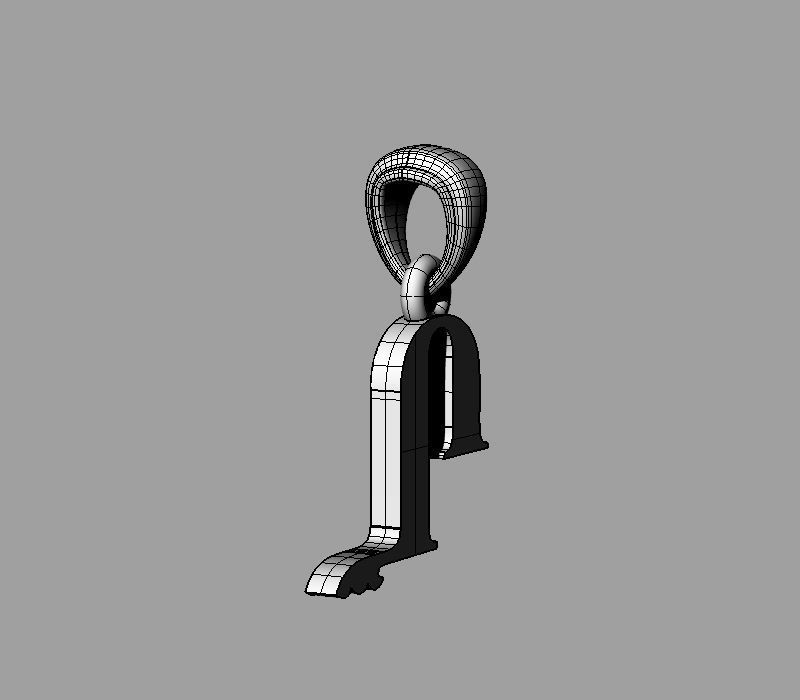 Decorative Letter X 3D print model_6