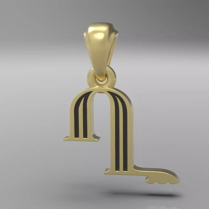 Decorative Letter X 3D print model_0
