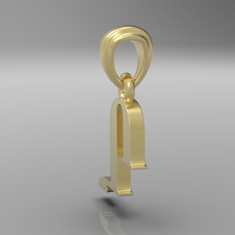 Decorative Letter X 3D print model_17