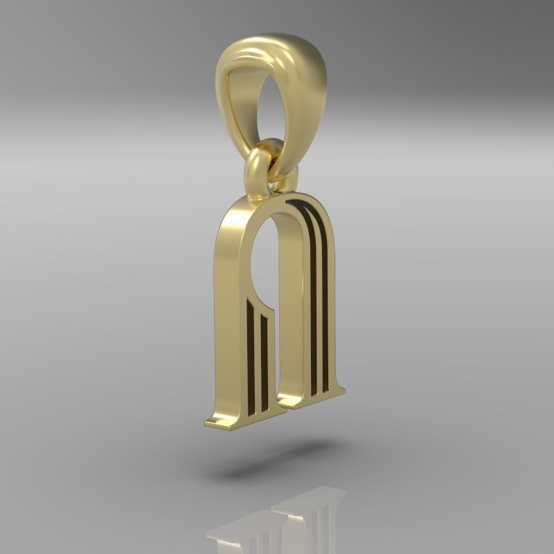 Decorative Letter Vo 3D print model_16