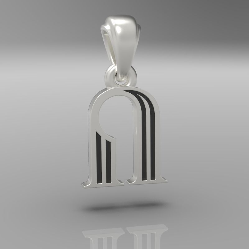 Decorative Letter Vo 3D print model_28