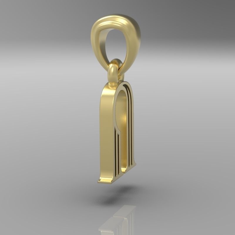 Decorative Letter Vo 3D print model_15