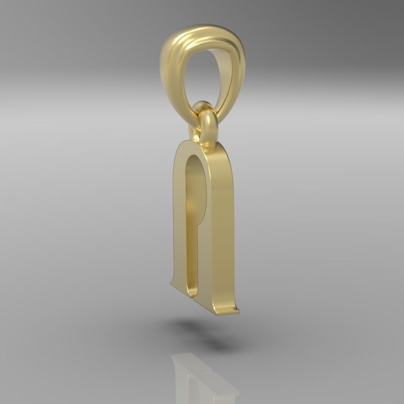 Decorative Letter Vo 3D print model_13
