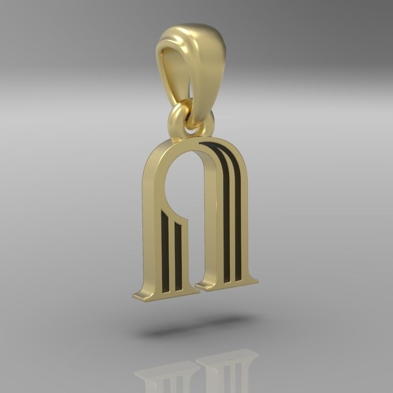 Decorative Letter Vo 3D print model_17