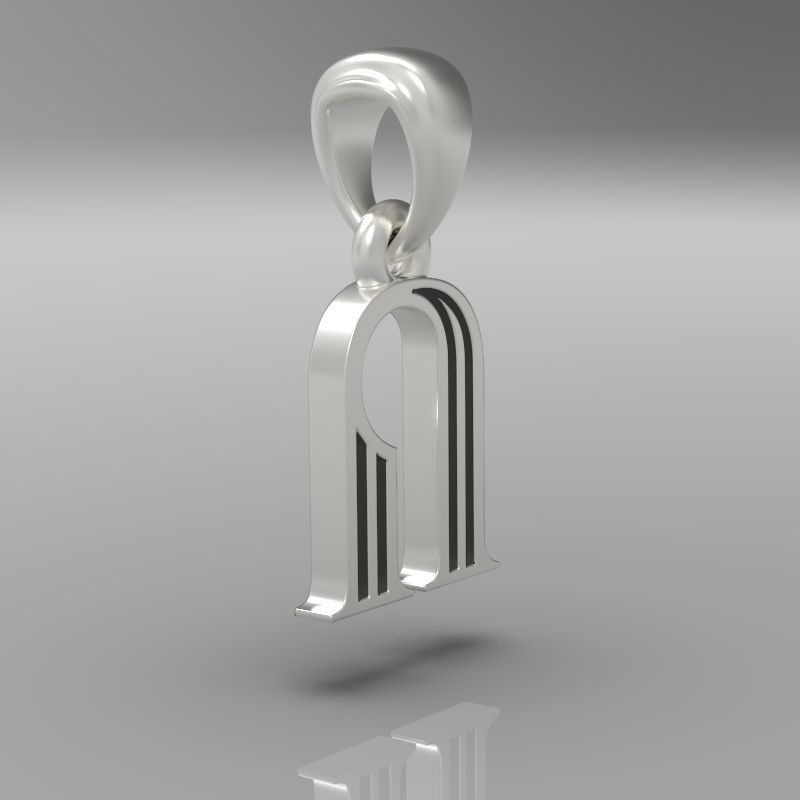 Decorative Letter Vo 3D print model_26
