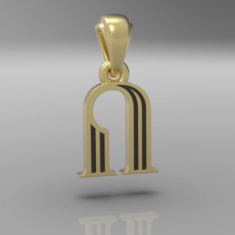 Decorative Letter Vo 3D print model_18