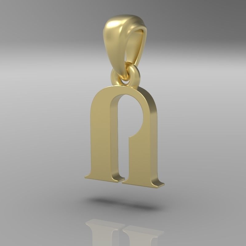 Decorative Letter Vo 3D print model_11