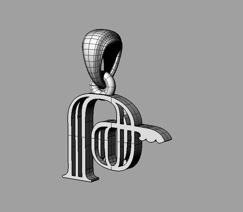 Decorative Letter The 3D print model_3