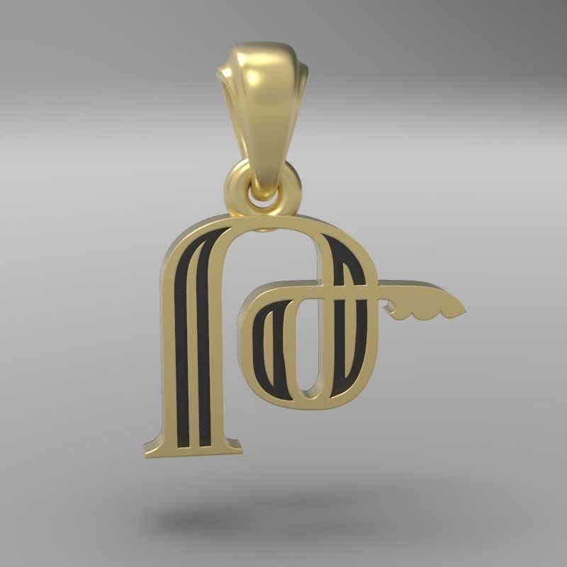 Decorative Letter The 3D print model_18