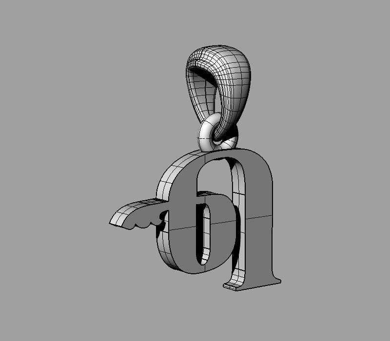 Decorative Letter The 3D print model_6