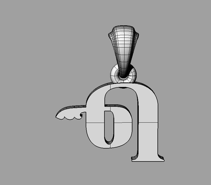 Decorative Letter The 3D print model_7