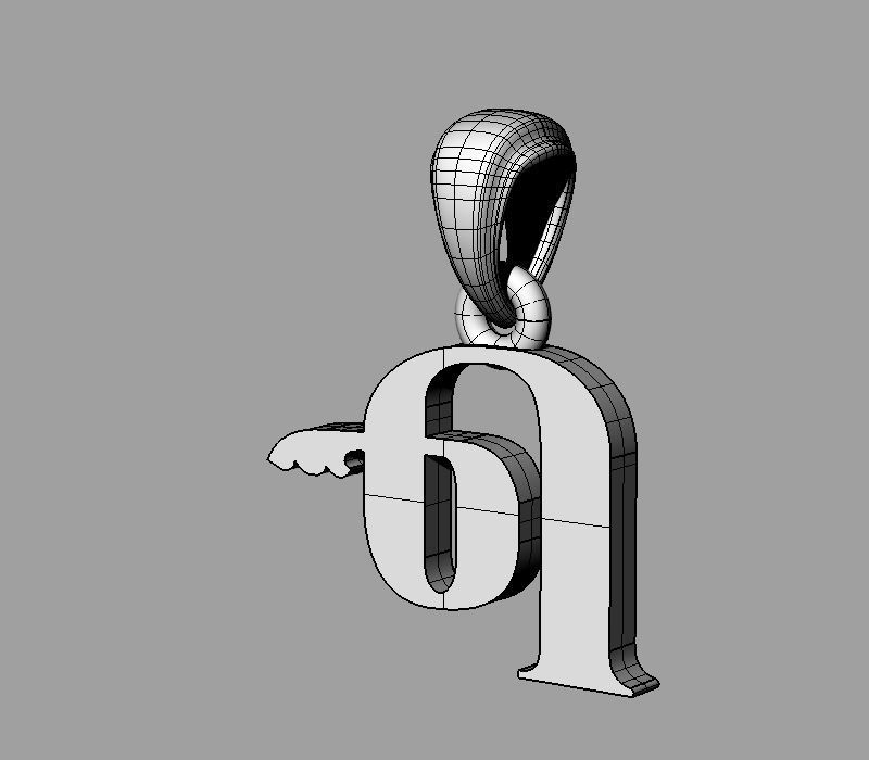 Decorative Letter The 3D print model_8