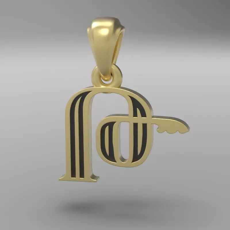 Decorative Letter The 3D print model_0