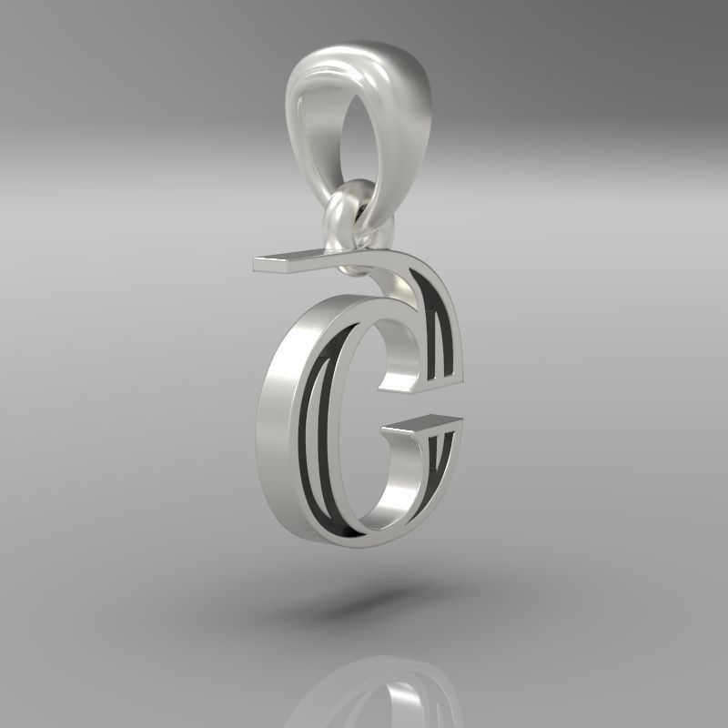 Decorative Letter Sh 3D print model_27