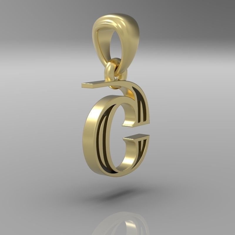 Decorative Letter Sh 3D print model_16