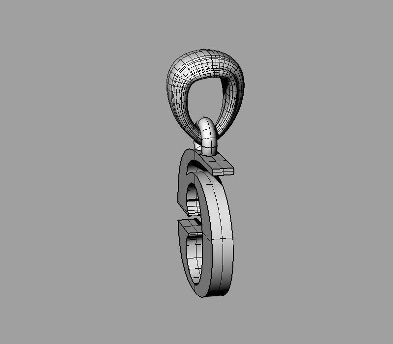 Decorative Letter Sh 3D print model_9