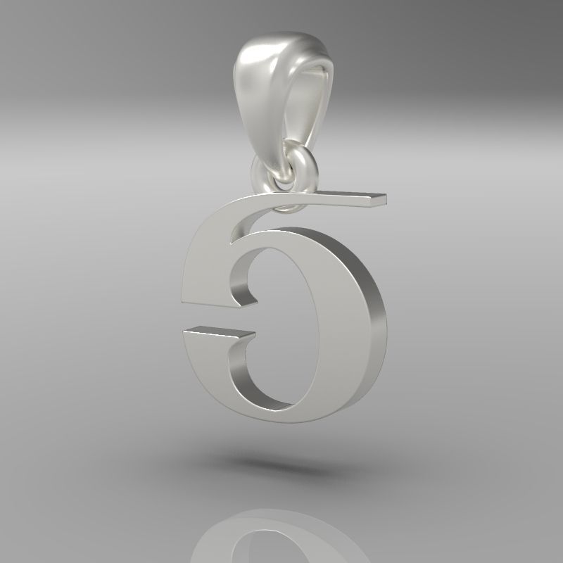 Decorative Letter Sh 3D print model_22