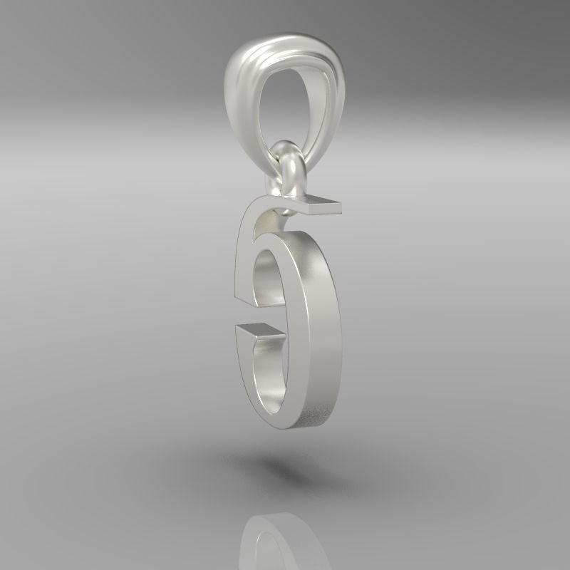 Decorative Letter Sh 3D print model_24