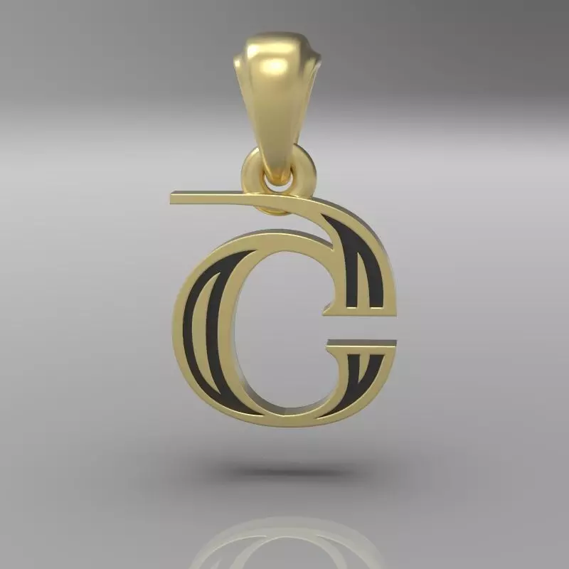 Decorative Letter Sh 3D print model_0