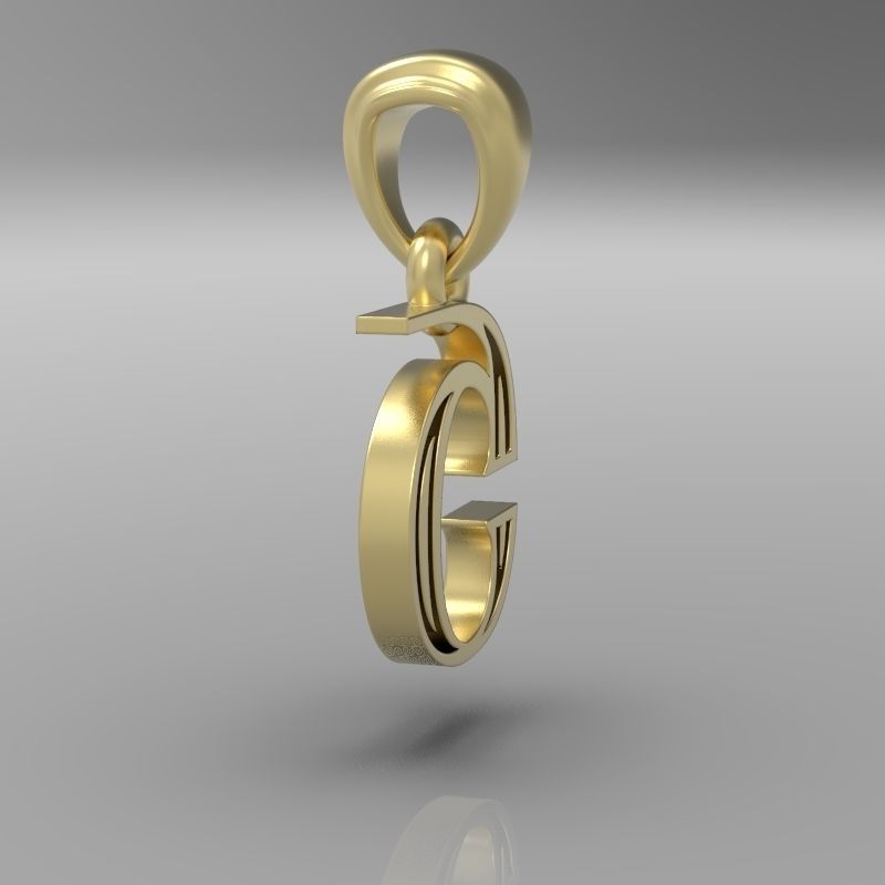 Decorative Letter Sh 3D print model_15