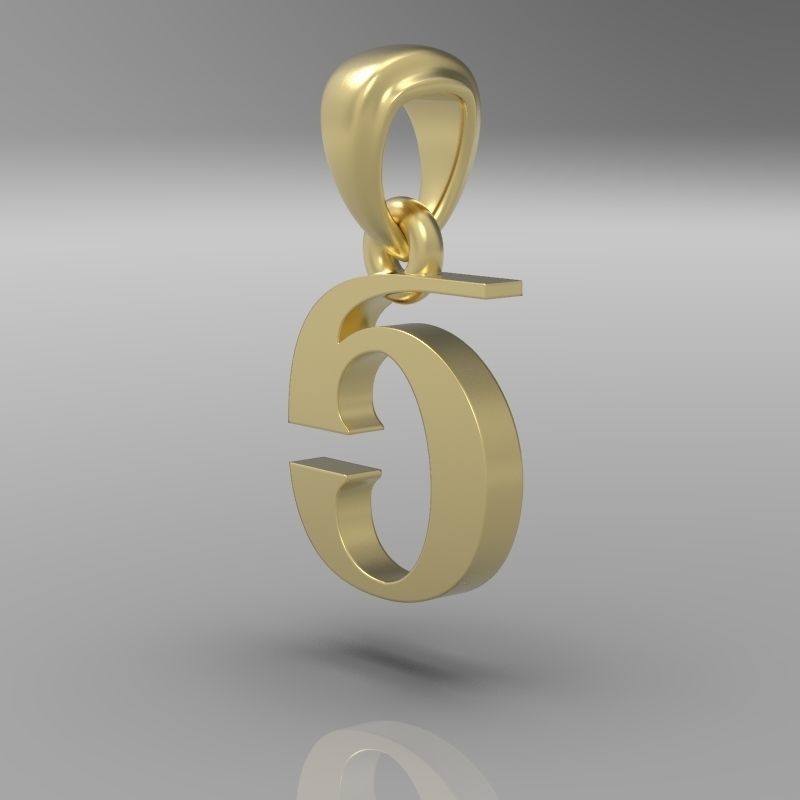 Decorative Letter Sh 3D print model_12