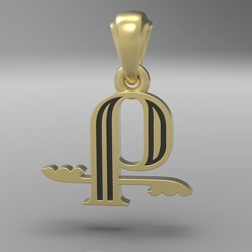 Decorative Letter Q 3D print model