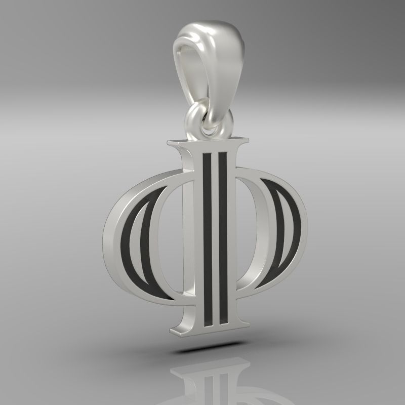 Decorative Letter Ph 3D print model_28