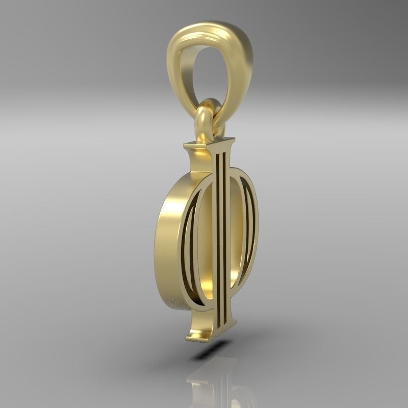 Decorative Letter Ph 3D print model_15